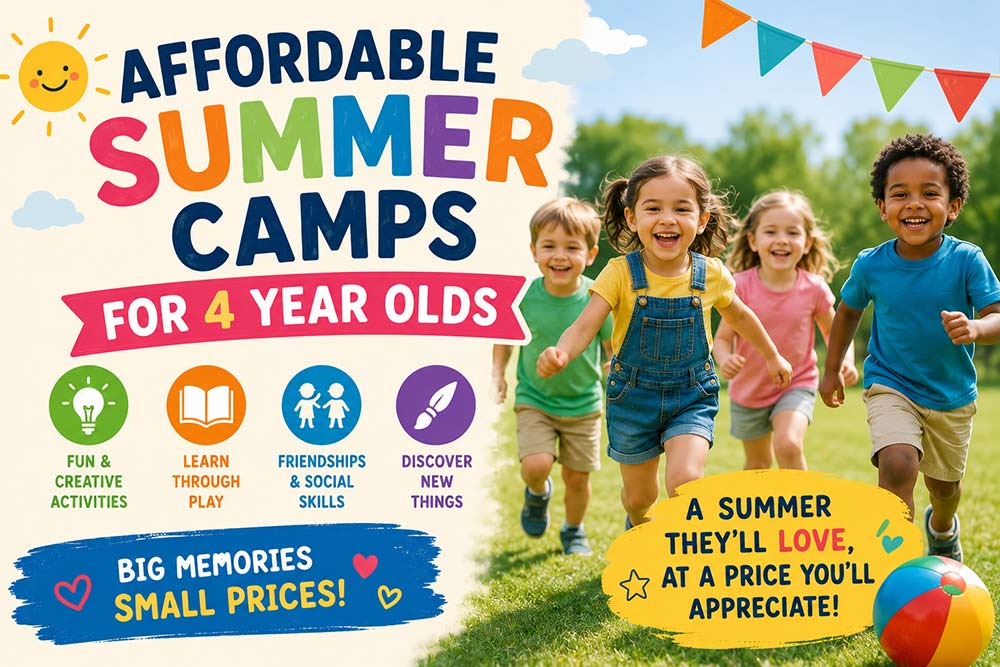 Affordable Summer Camps for 4 Year Olds
